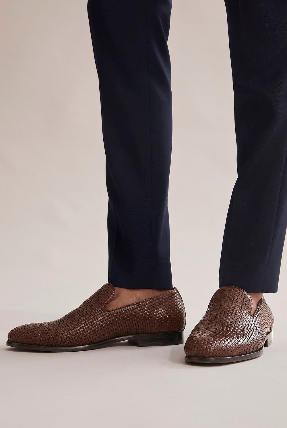 Woven Leather Loafer