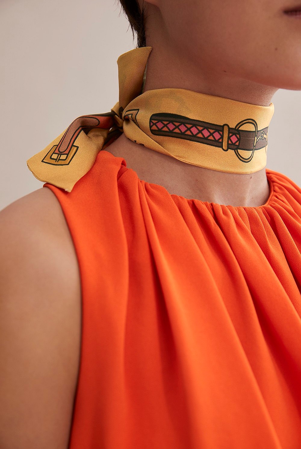 Small Silk Equestrian Scarf