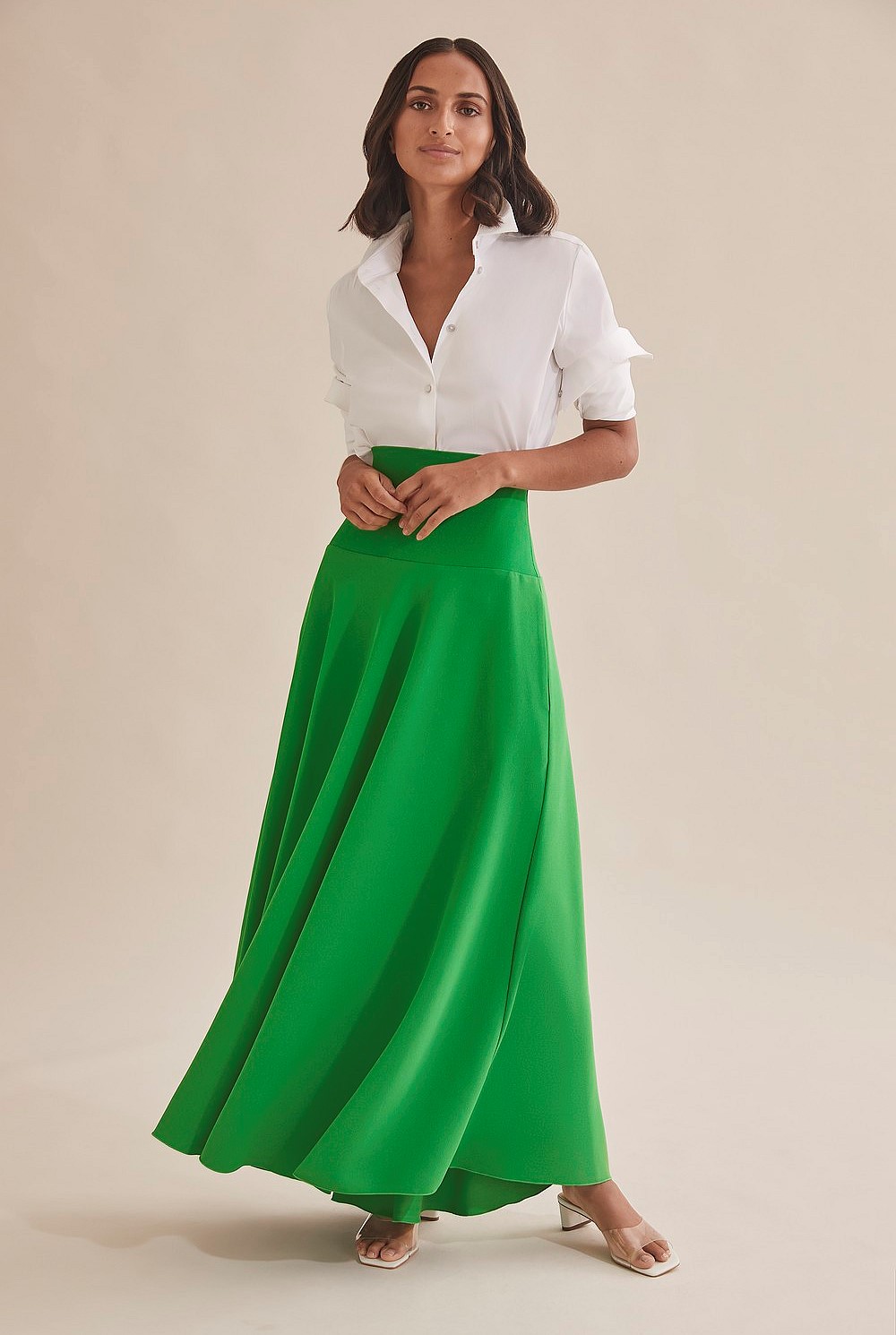 Knitted Waistband Skirt