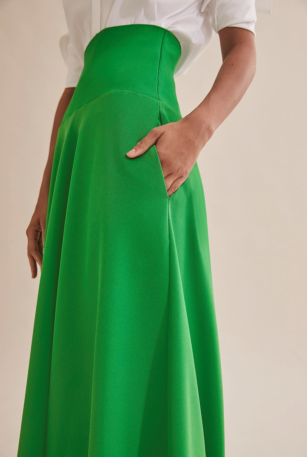 Knitted Waistband Skirt