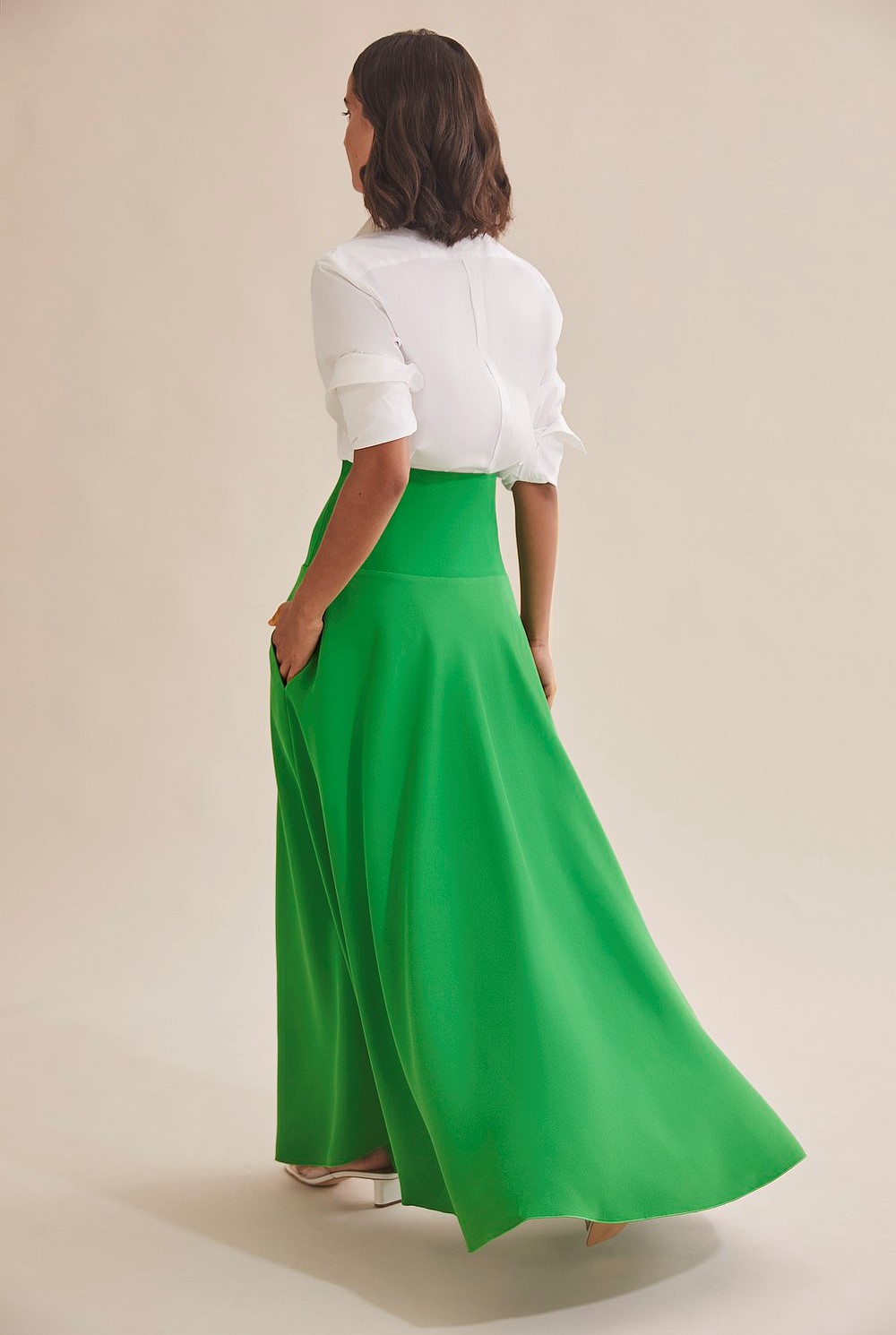 Knitted Waistband Skirt