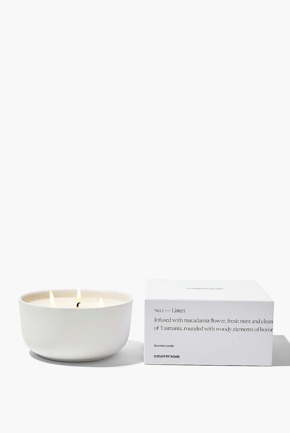 Linen 3 Wick Candle
