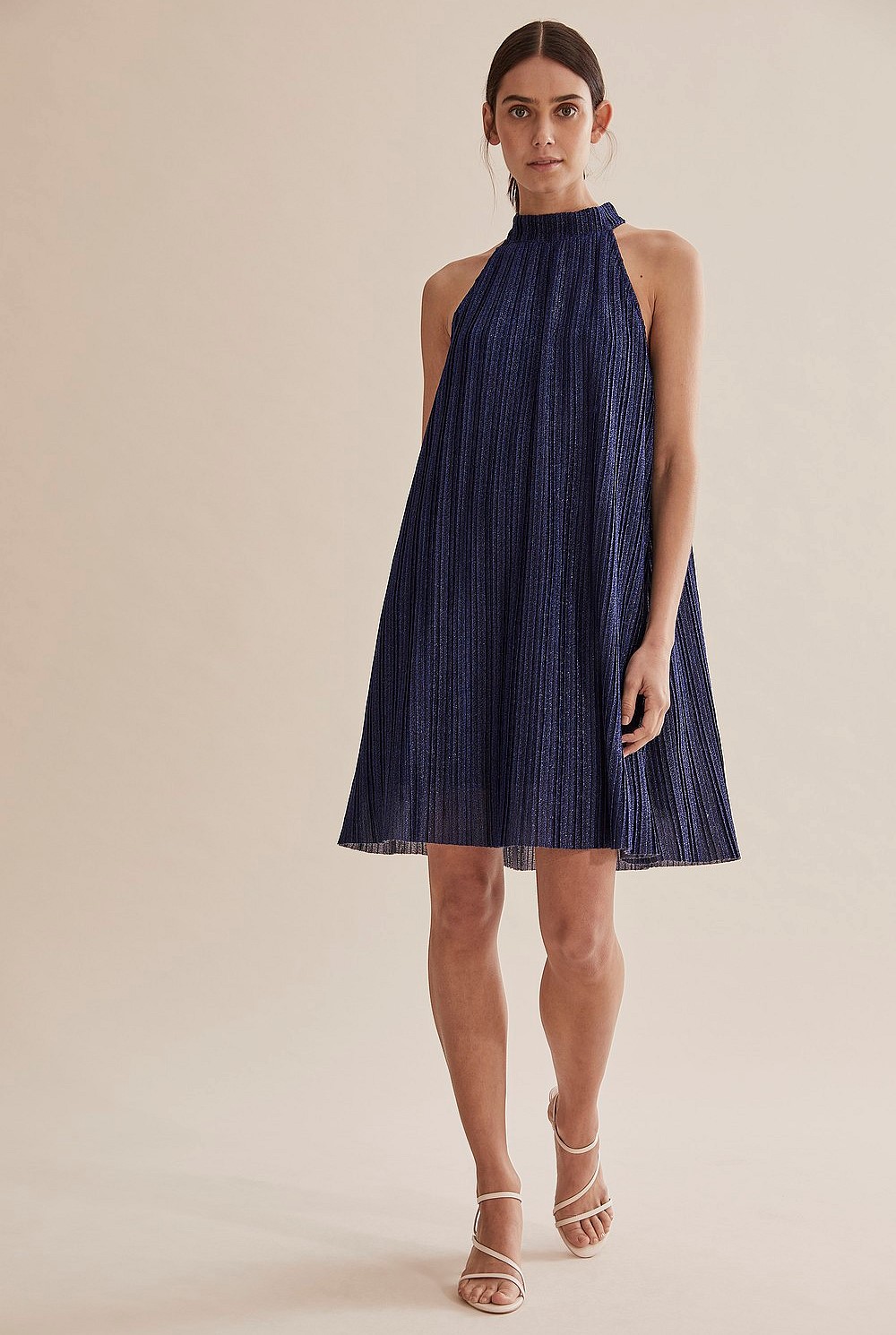 Pleat Mini Dress