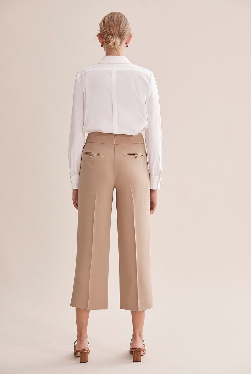 Cropped Wide Leg Pant