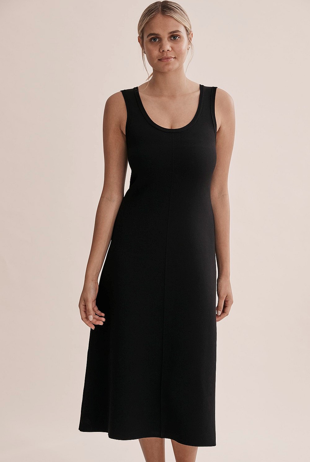 Compact Knit Scoop Dress