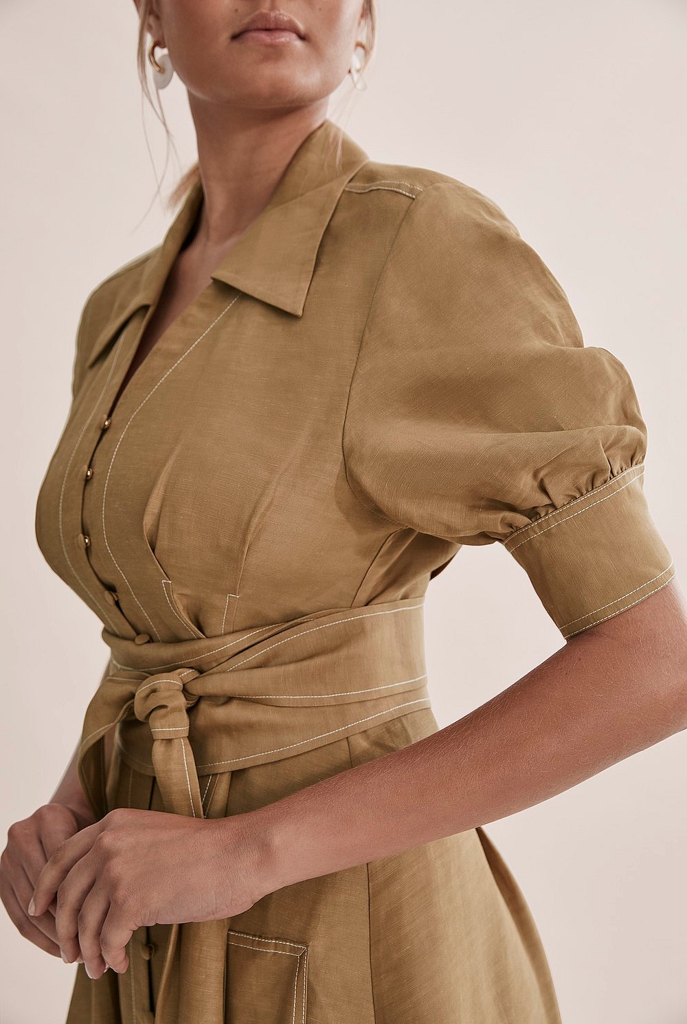 Contrast Stitch Dress