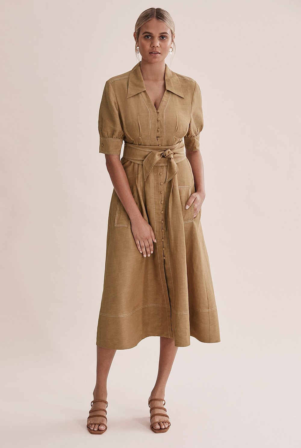Contrast Stitch Dress