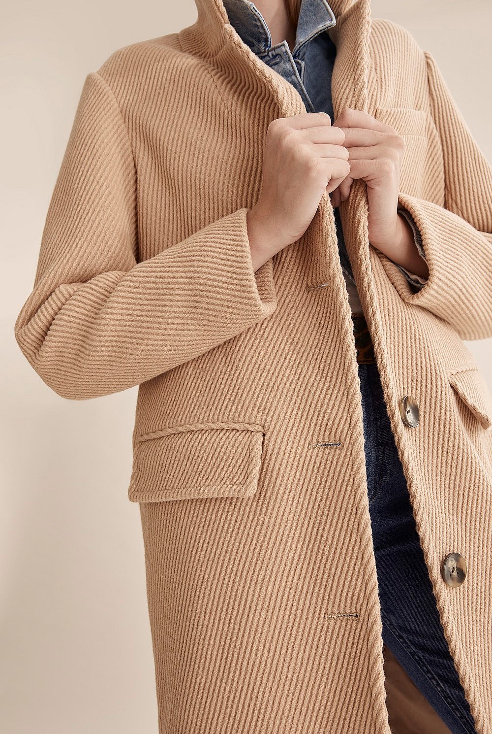 Twill Wool Coat