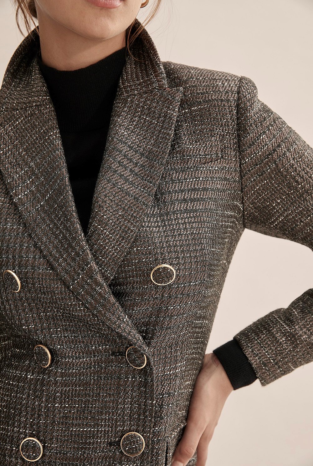 Double Breasted Longline Blazer