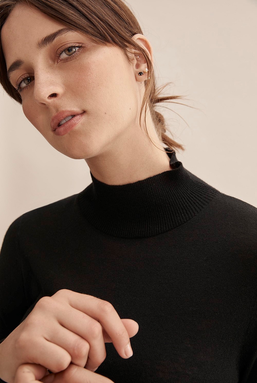 Australian Merino Wool Silk Long Sleeve Knit