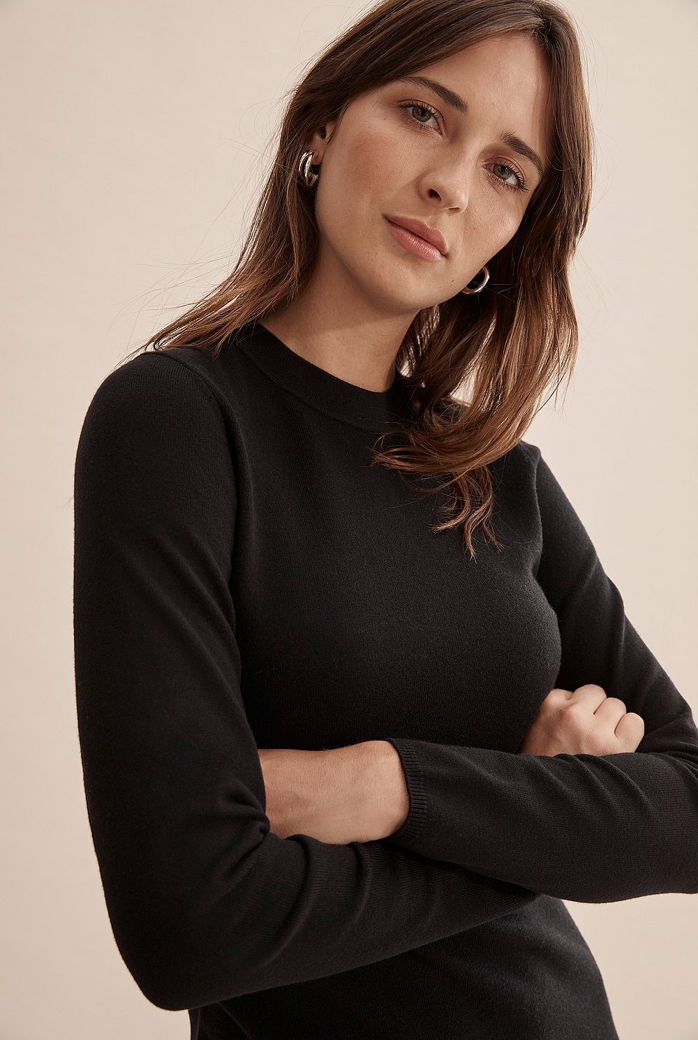 Compact Knit Wool Dress
