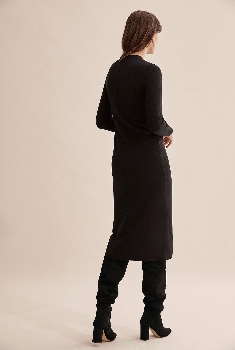 Compact Knit Wool Dress