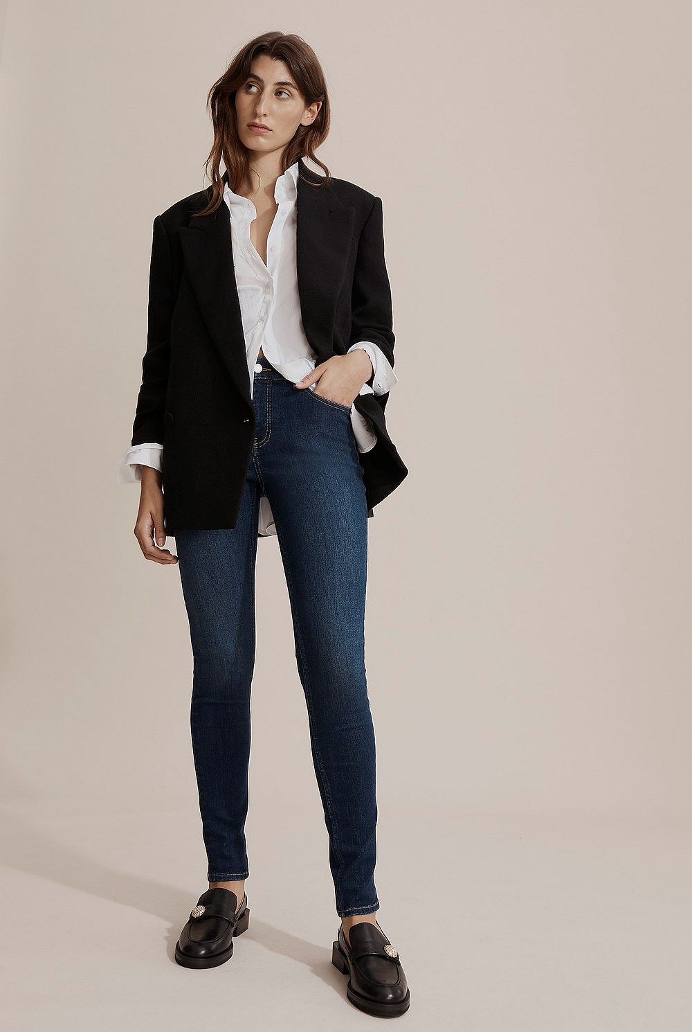 Australian Cotton Mid Rise Skinny Jean