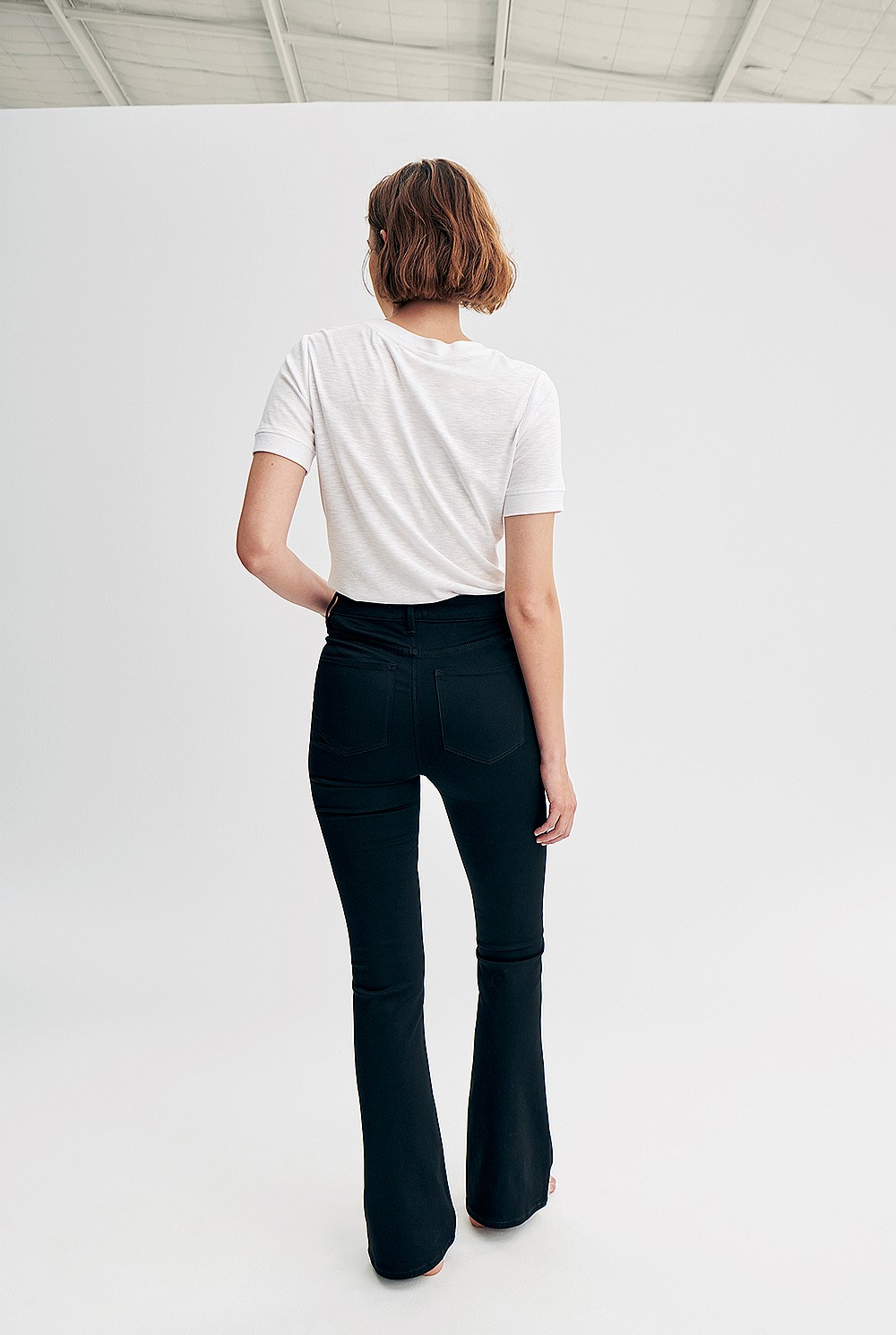 Longline Kick Flare Jean