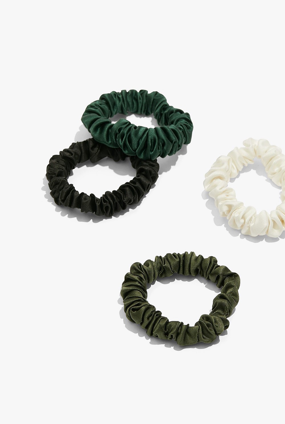 Silk Scrunchie Pack of 4