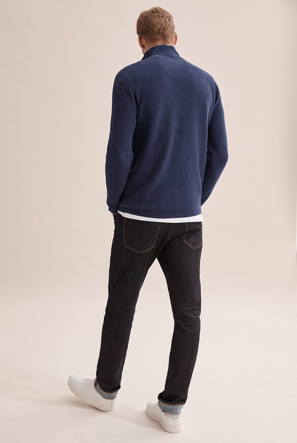 Australian Cotton Half Zip Knit
