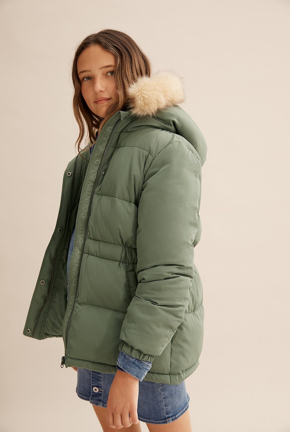 Teen Fur Trim Parka