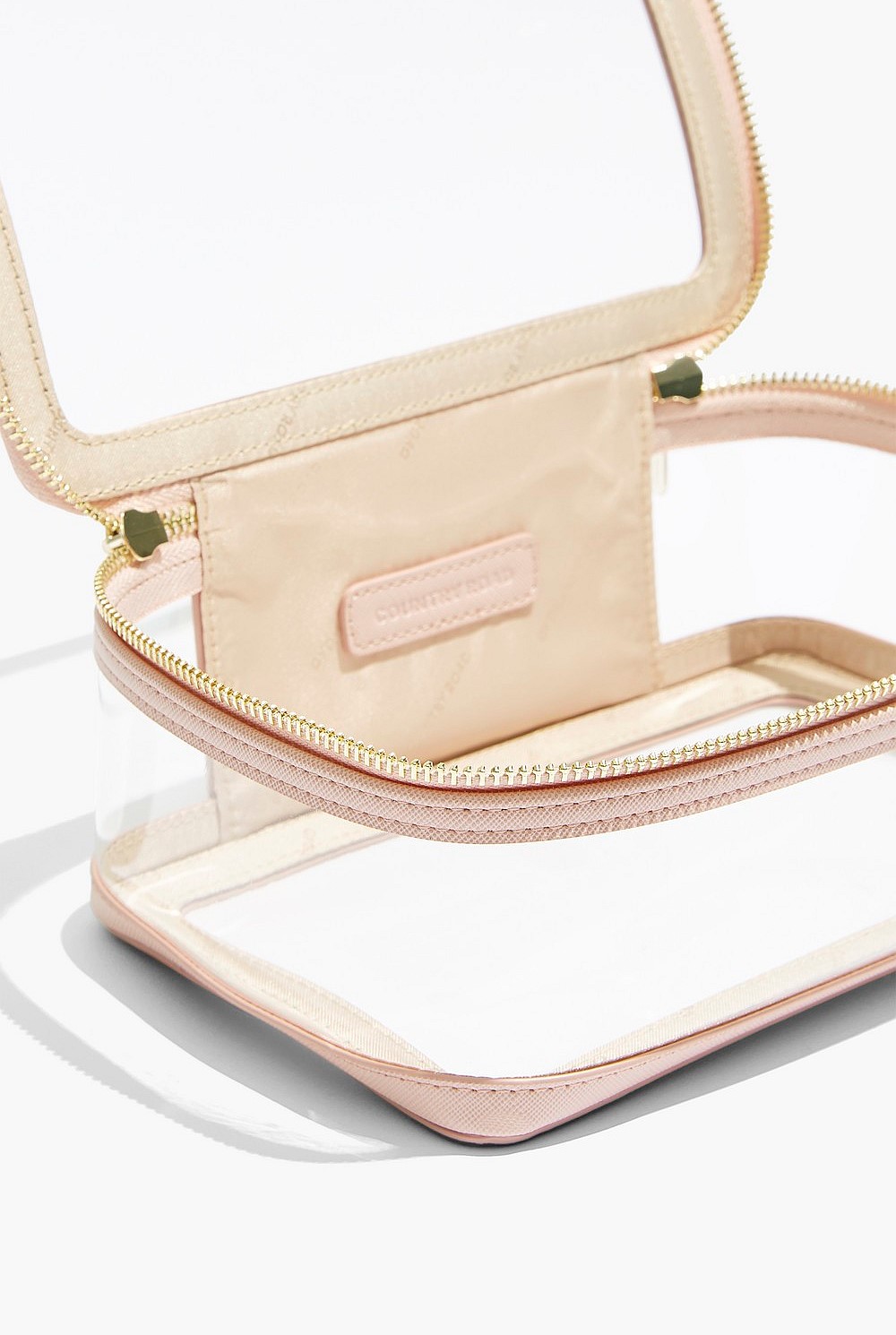 Clear Zip Around Cosmetic Bag