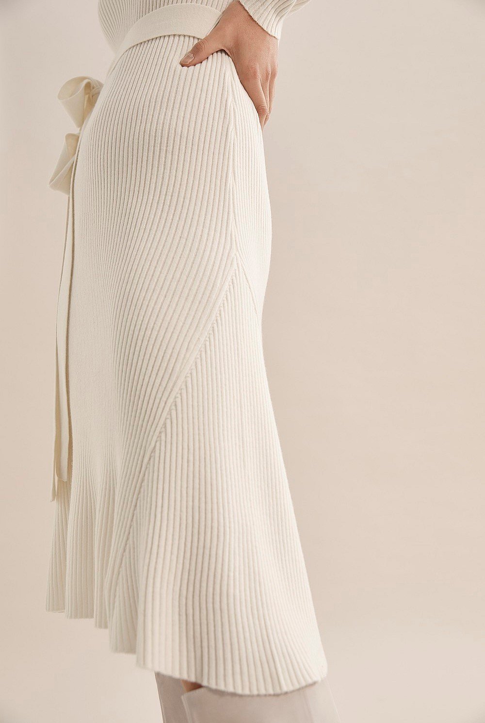 Long Sleeve Wool Knit Dress