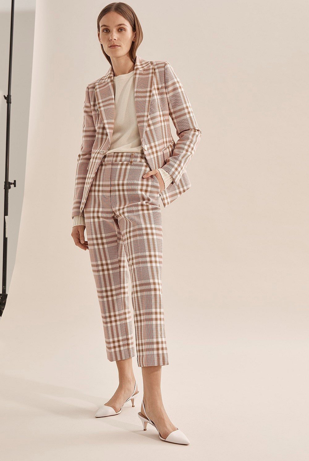 Double Cloth Check Pant
