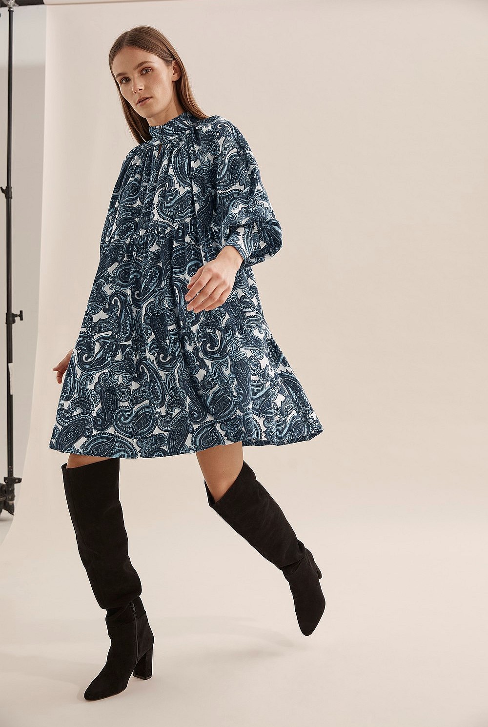 Paisley Babydoll Dress