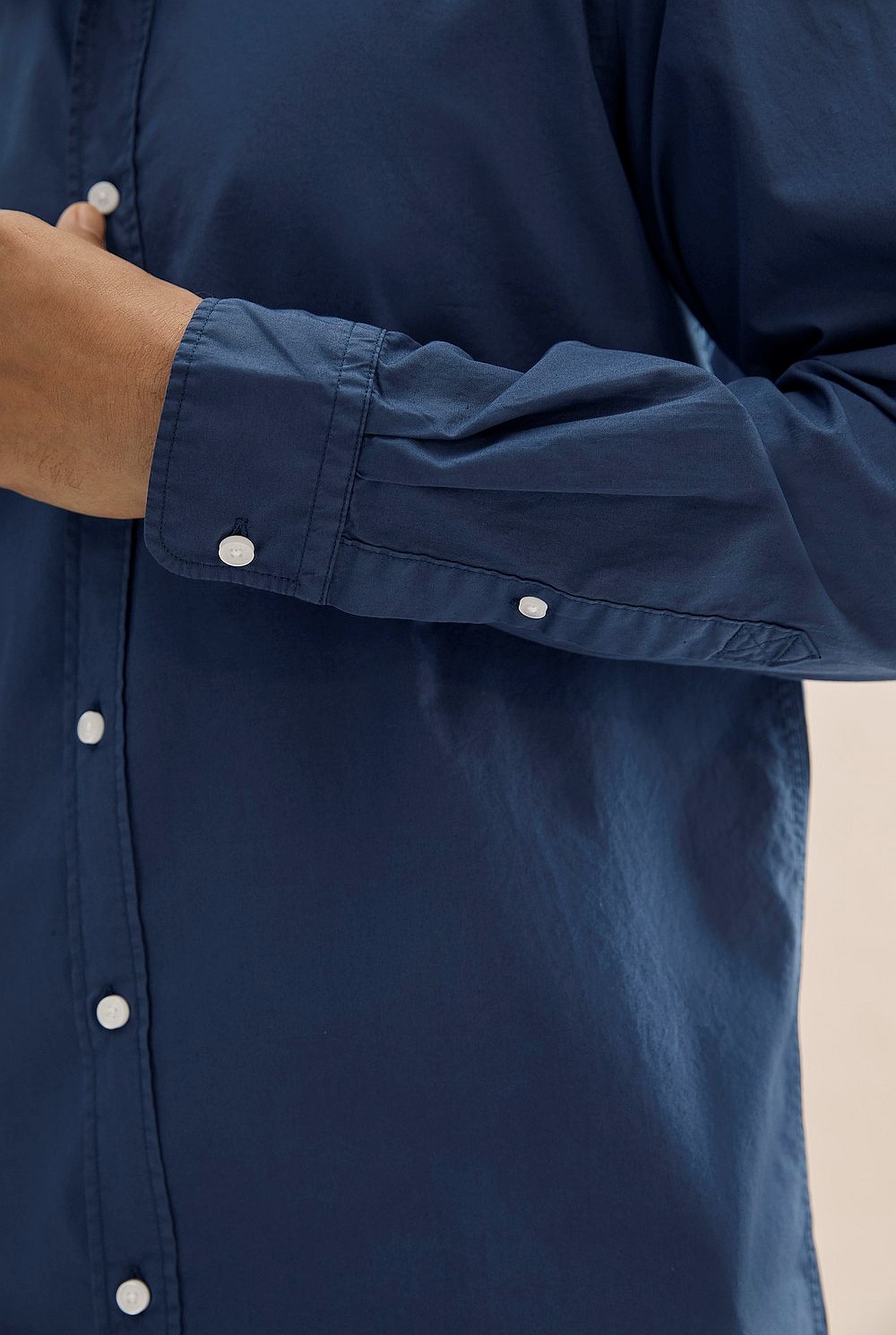 Long Sleeve Regular Poplin Shirt