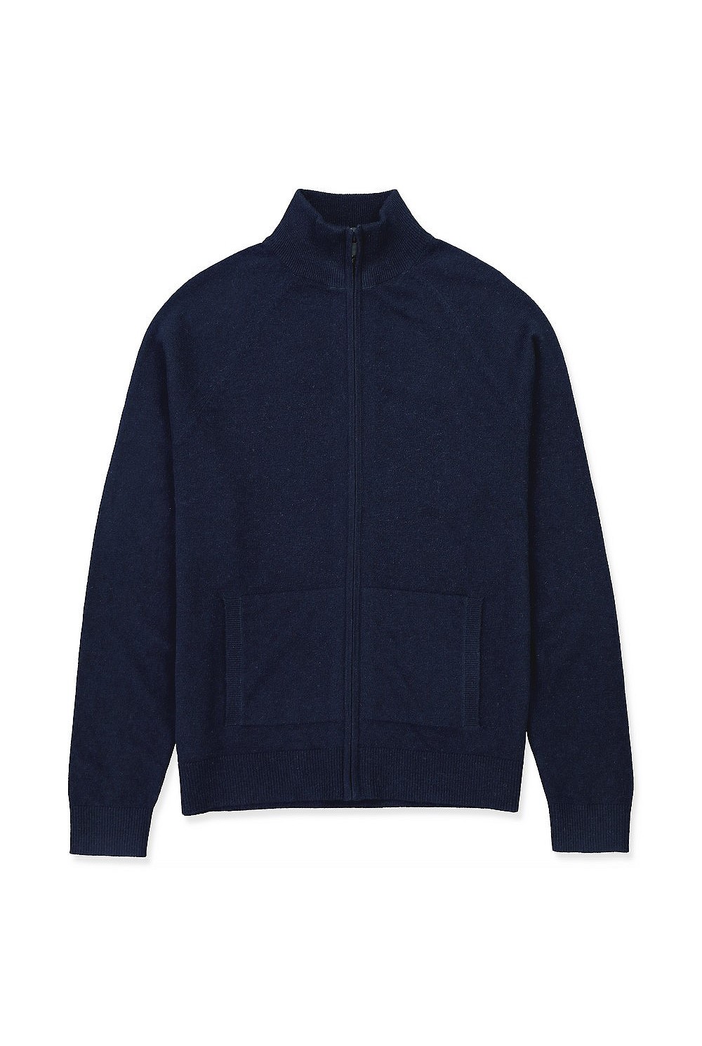 Funnel Neck Zip Through Knit