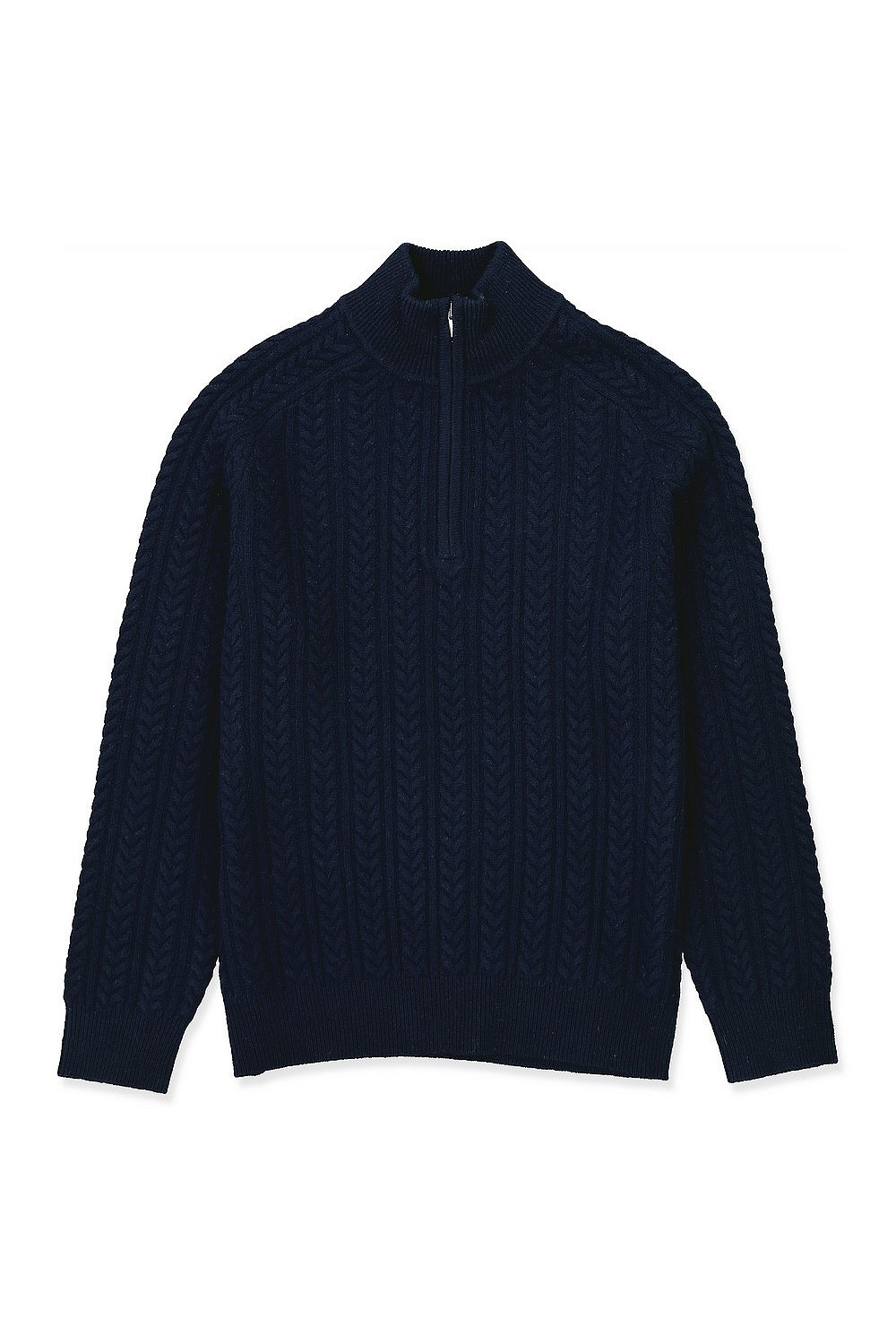 Cable Half Zip Knit