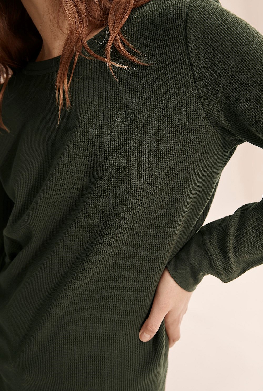 Waffle Pyjama Pullover