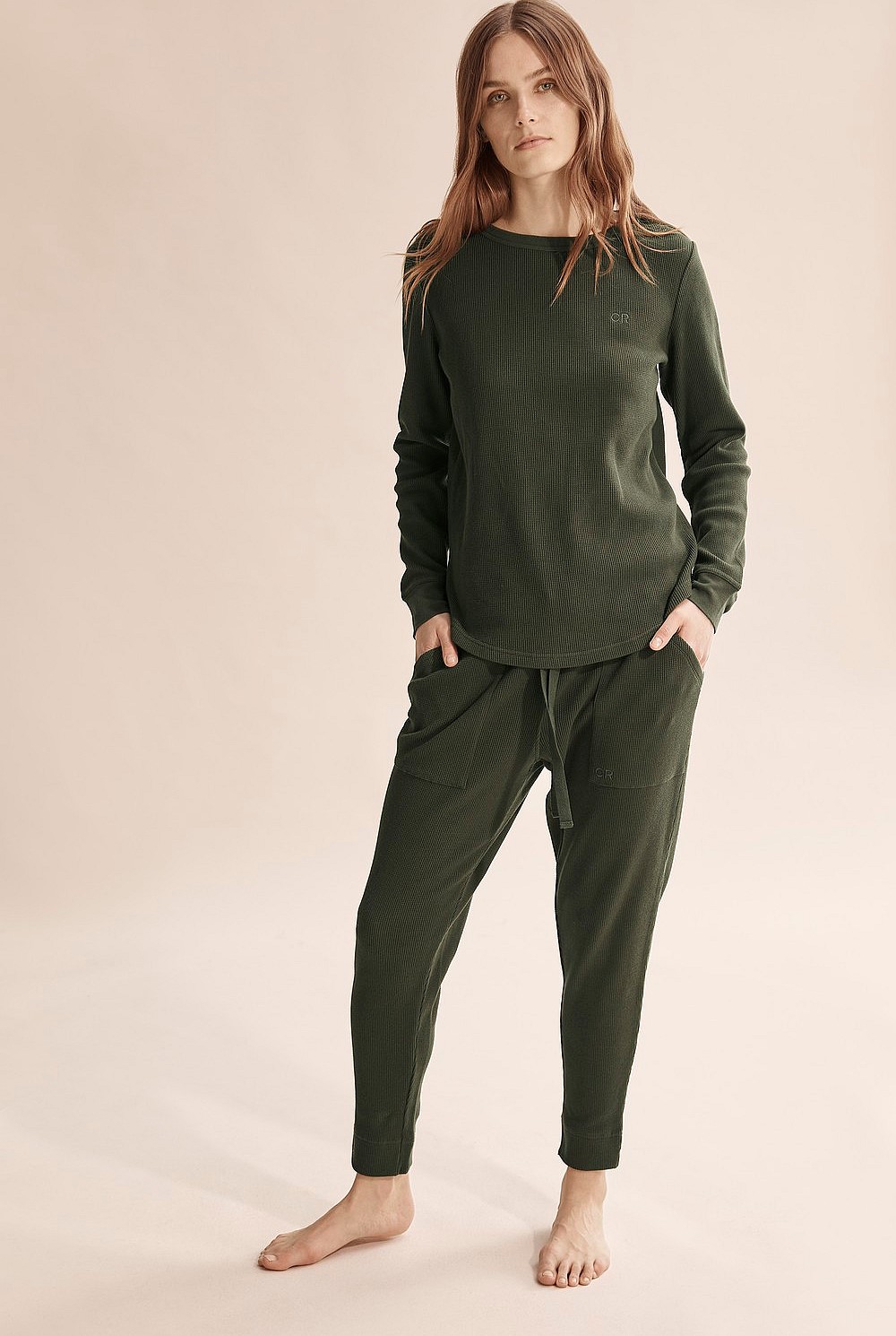 Waffle Pyjama Pullover
