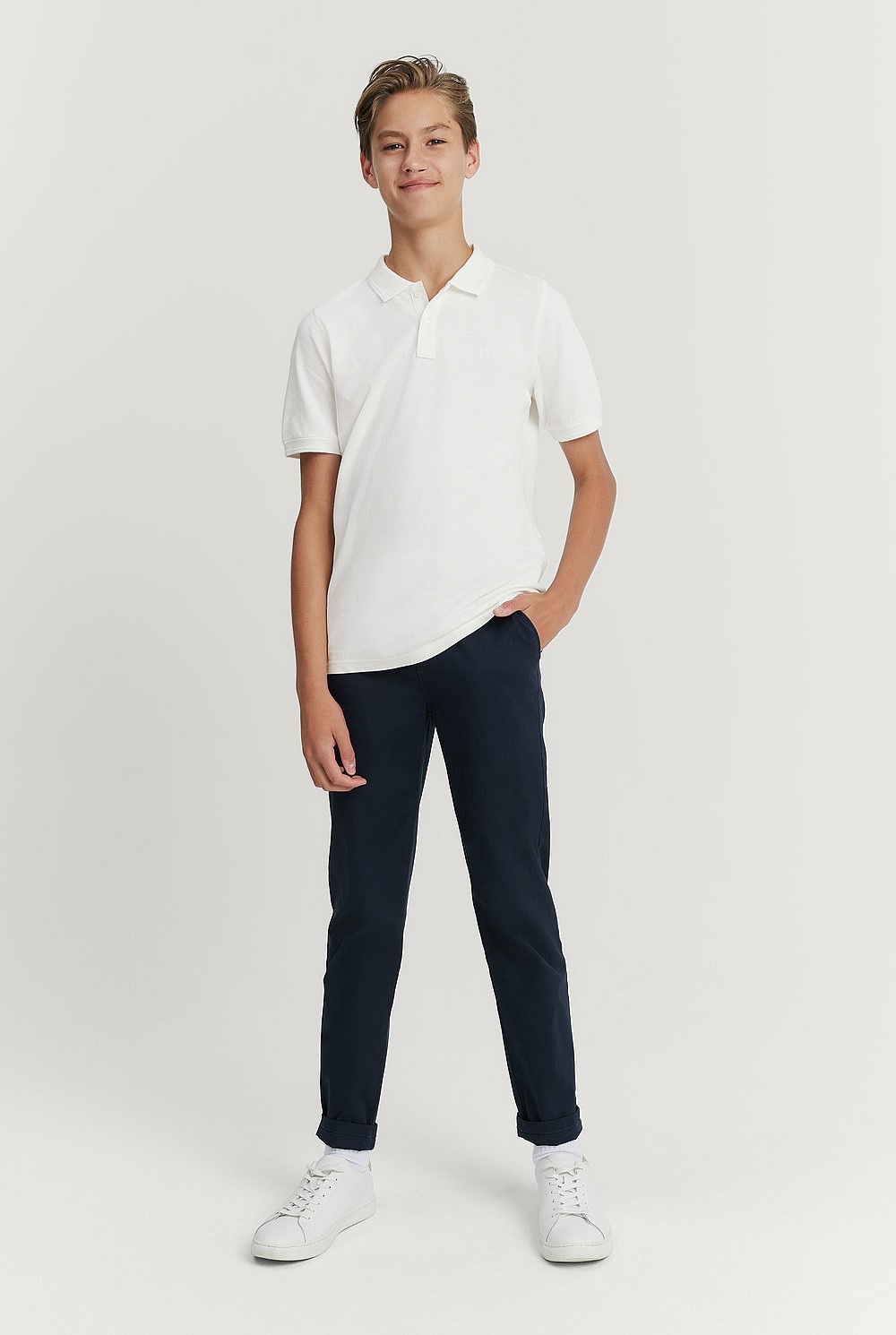 Teen Recycled Cotton Polo Shirt