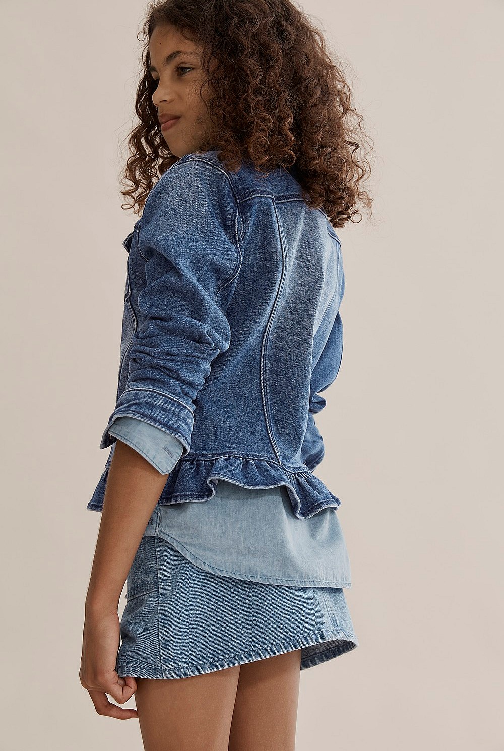 Frill Denim Jacket
