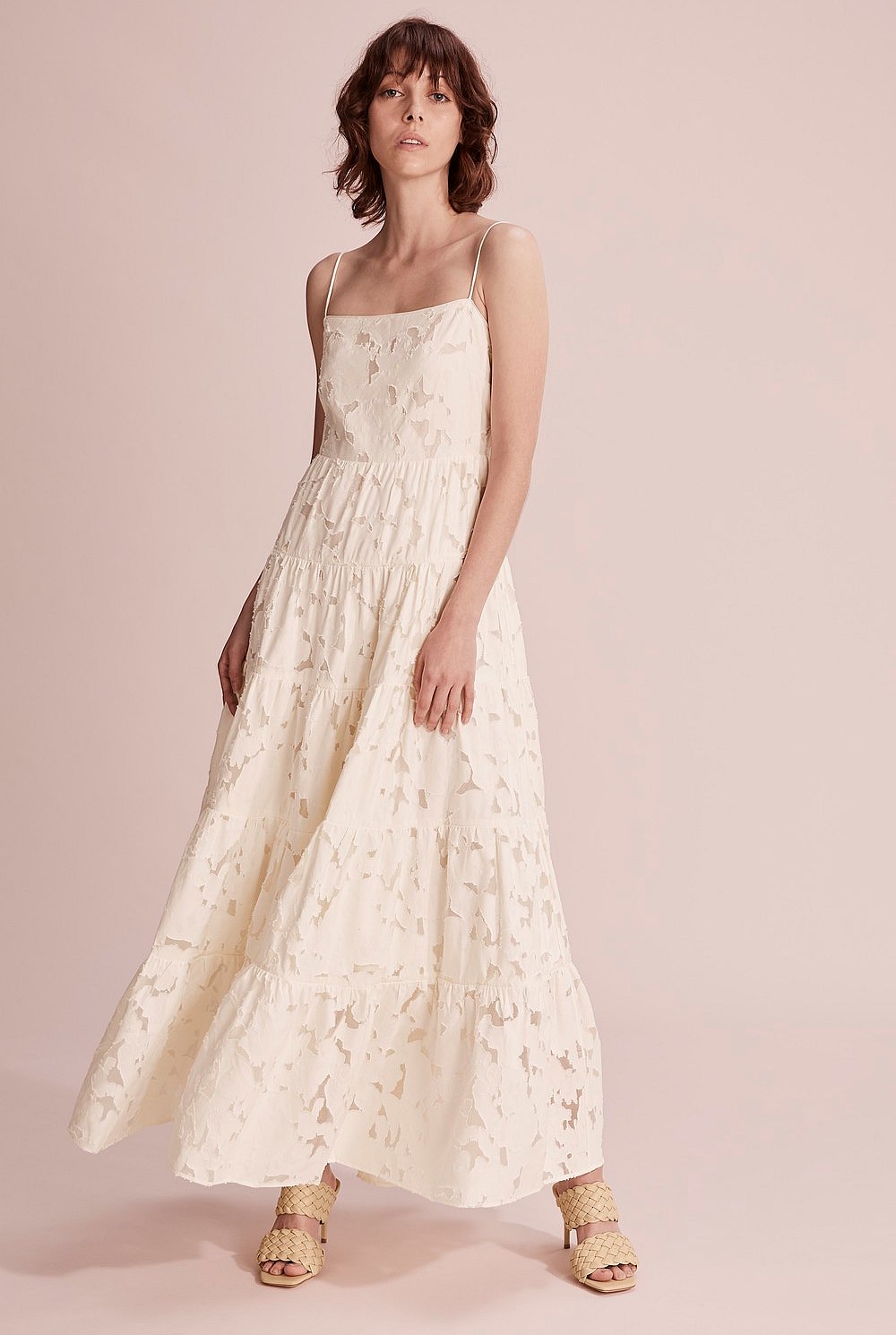 Textured Tiered Dress