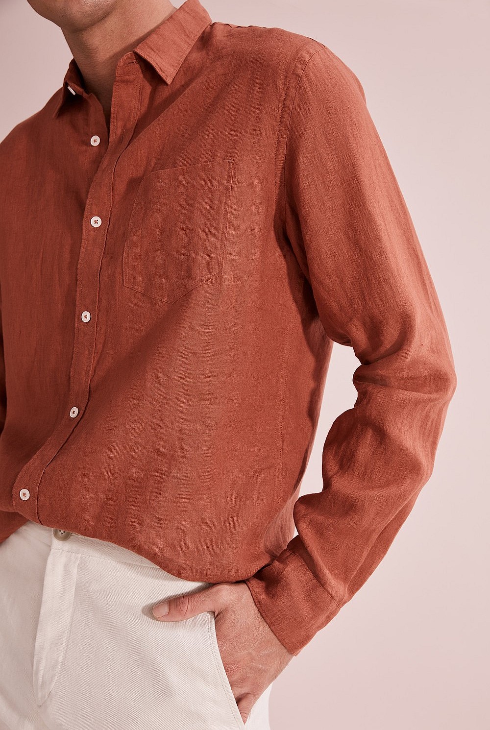Regular Fit Organically Grown Linen Shirt