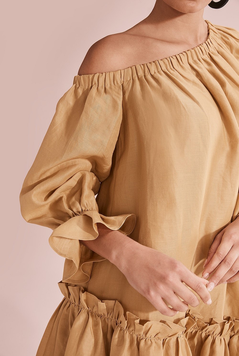 Frill Asymmetric Dress