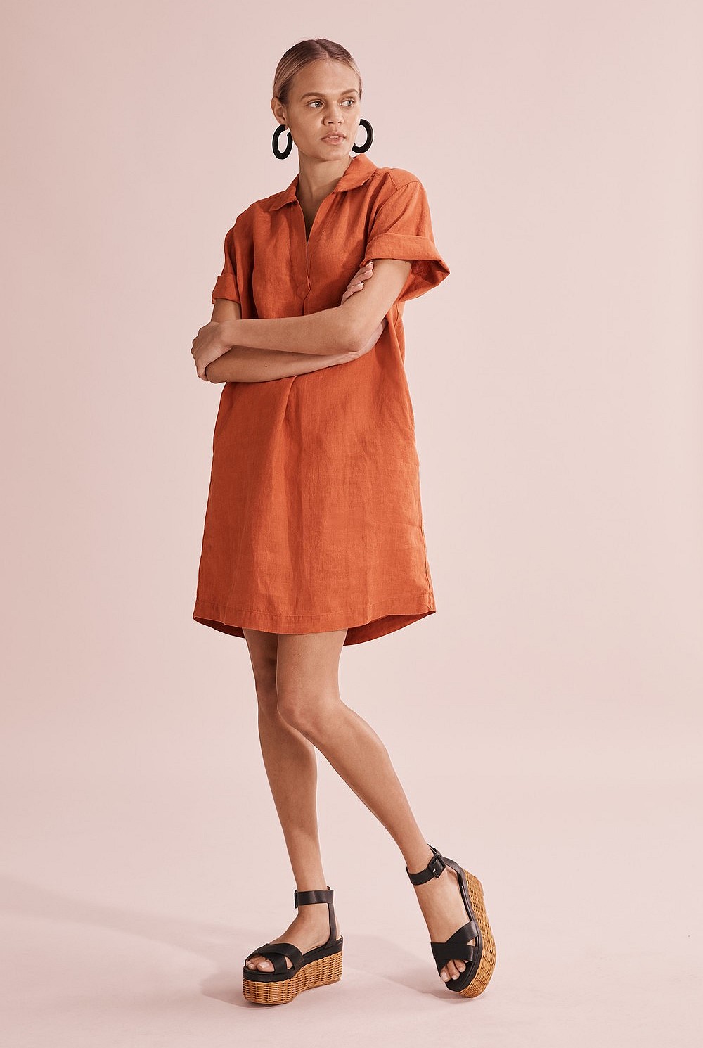 Linen Popover Dress