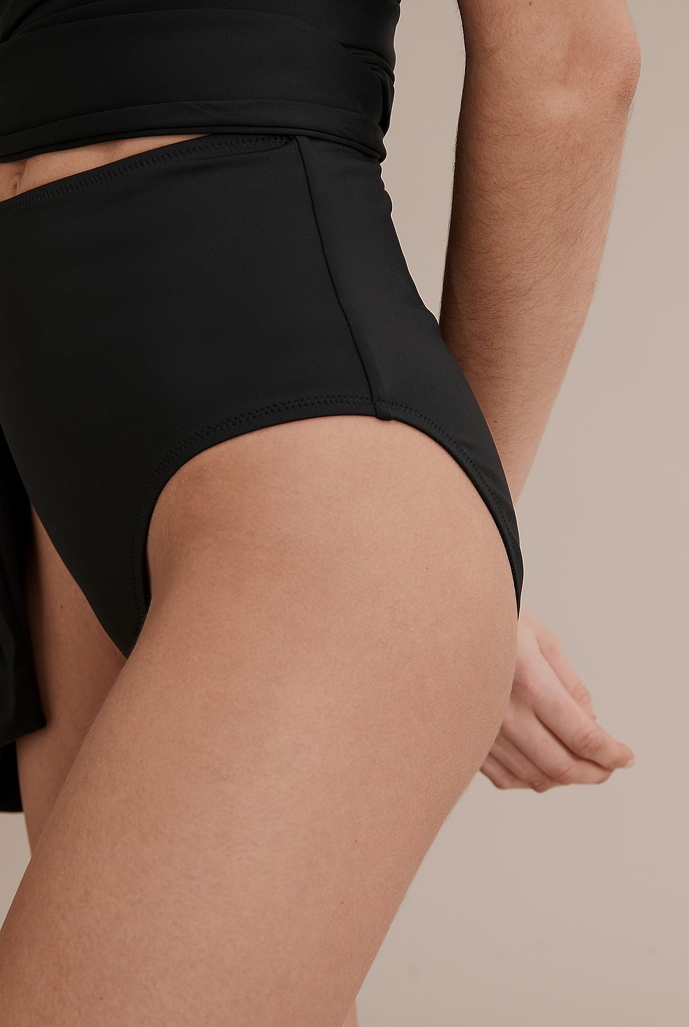 Nylon Swim High Waist Brief