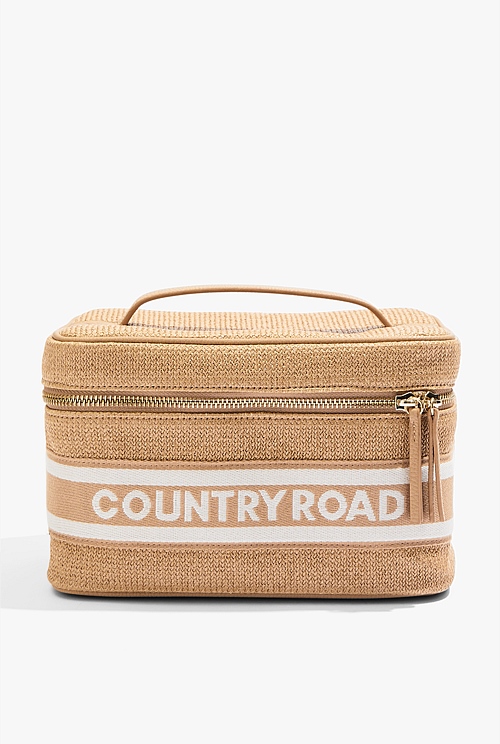Sand Large Branded Cosmetic Bag Bags Country Road