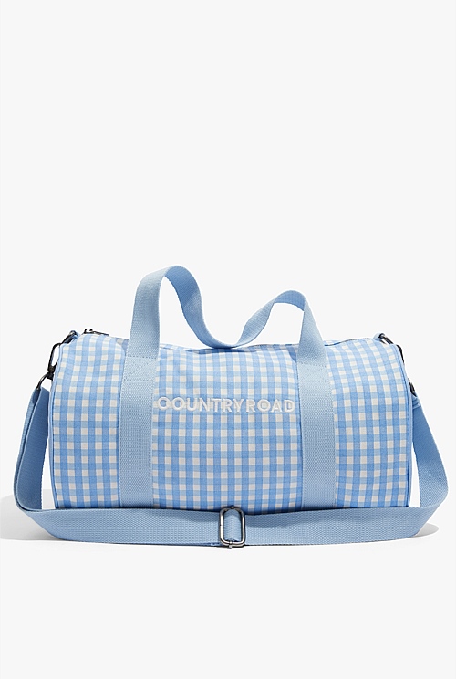 Blue Gingham Overnight Bag - Accessories | Country Road