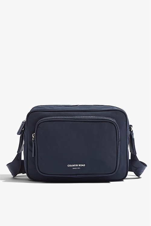 Navy Recycled Polyester Soft Crossbody Bag - Bags | Country Road