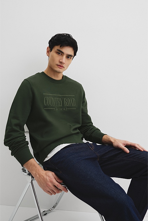 Eden Green Verified Australian Cotton Heritage Sweat Natural Fibres
