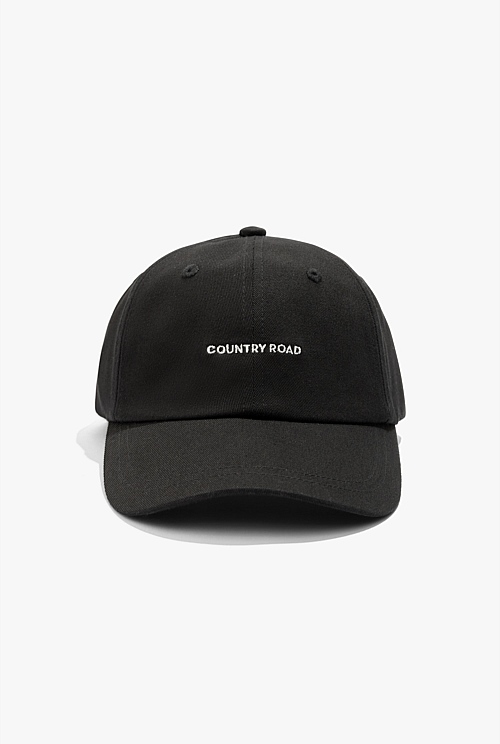 Black Mini Logo Cap - Hats, Scarves & Gloves | Country Road