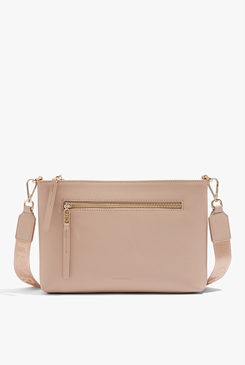 Sand Branded Zip Crossbody Bag Bags Country Road