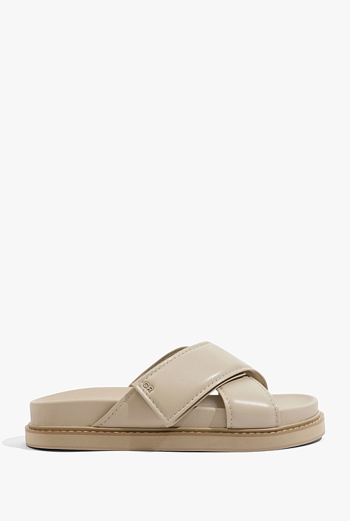 Sand Harlow Slide - Sandals & Thongs | Country Road