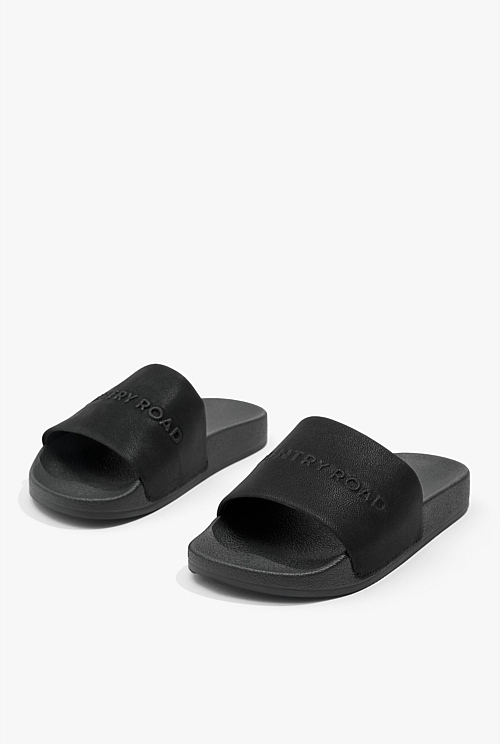 Black Logo Pool Slide - Accessories | Country Road