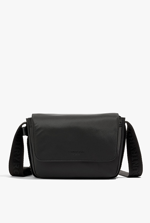 Black Soft Flap Crossbody Bag - Bags | Country Road