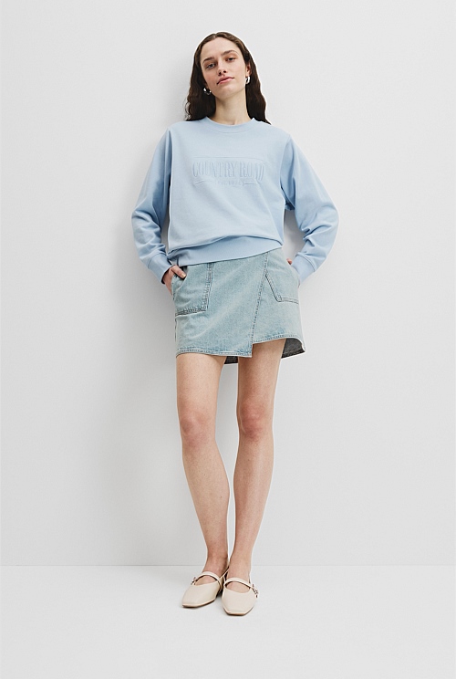 Smoke Blue Verified Australian Cotton Heritage Sweat Sweats Country