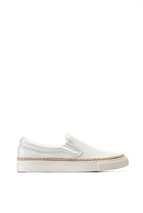 White Leoni Jute Sneaker - Sneakers | Country Road