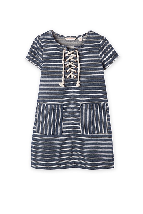 Indigo Rope Denim Dress Dresses Country Road