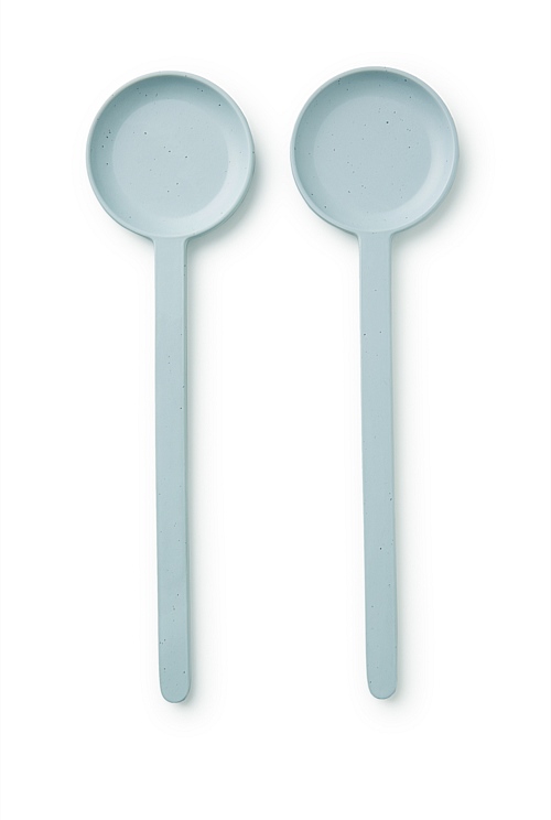 Duck Egg Blue Cape Salad Servers Picnic Country Road